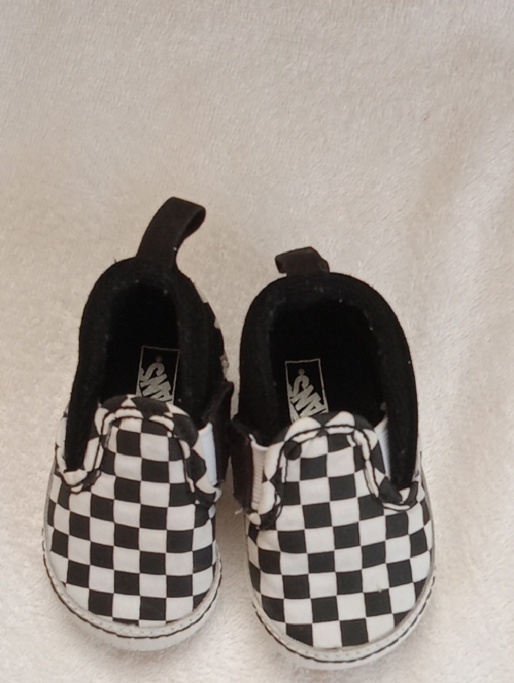 Vans Kids Checkerboard Slip-On - Black & White